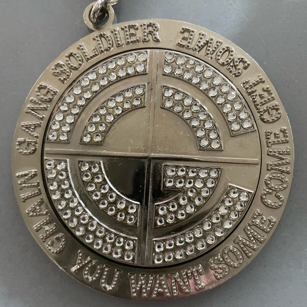 2005 WWE John Cena Chain Gang Soldier Spinner Necklace
